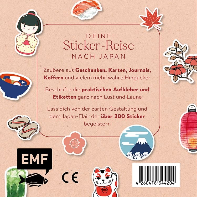 Produktbild: Sticker Love: Faszination Japan &ndash; &Uuml;ber 300 Etiketten und Aufkleber mit beschreibbarer Oberfl&auml;che