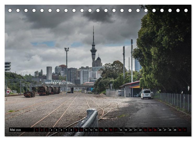 Produktbild: Eisenbahn in Neuseeland (Tischkalender 2026 DIN A5 quer), CALVENDO Monatskalender