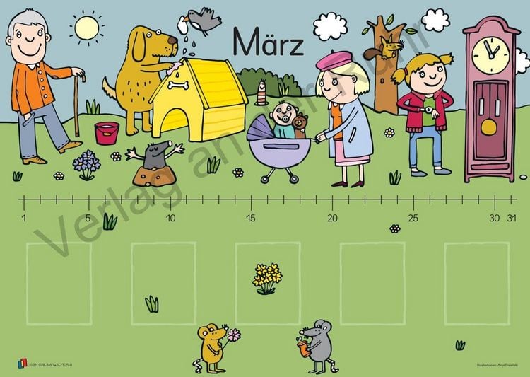 Produktbild: Unser Geburtstagskalender &ndash; Motiv: Jahreslauf