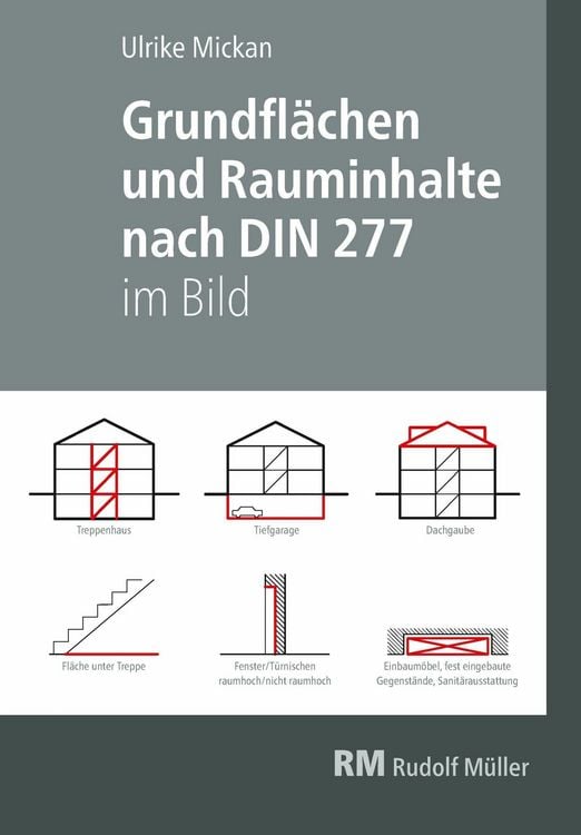 Produktbild: Grundfl&auml;chen und Rauminhalte nach DIN 277 im Bild - E-Book (PDF)