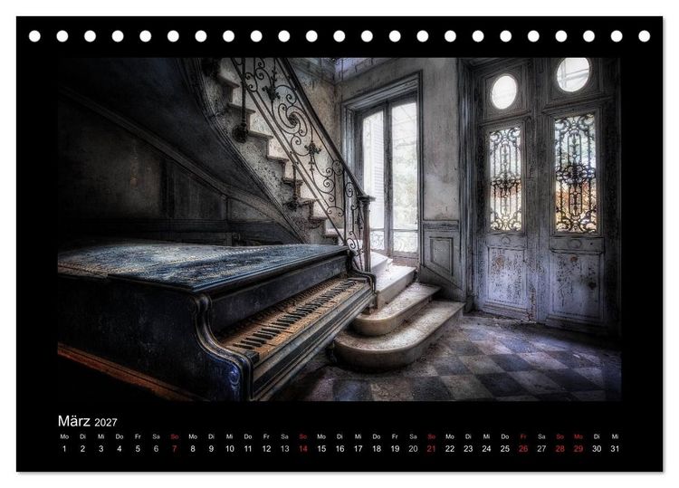 Produktbild: Lost Places - vergessene orte vergessener glanz (Tischkalender 2027 DIN A5 quer), CALVENDO Monatskalender