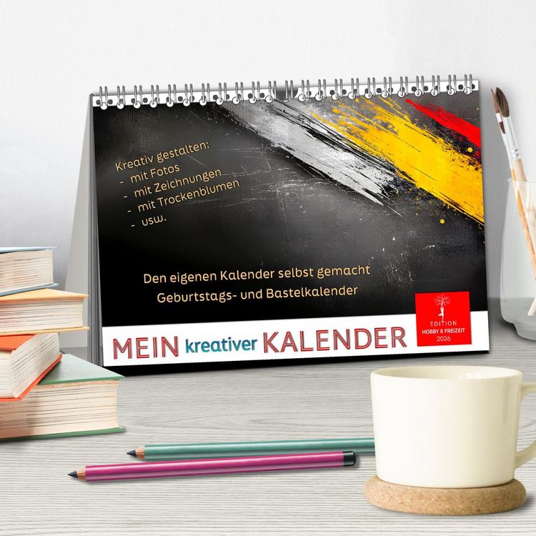 Produktbild: Mein kreativer Kalender (Tischkalender 2026 DIN A5 quer), CALVENDO Monatskalender