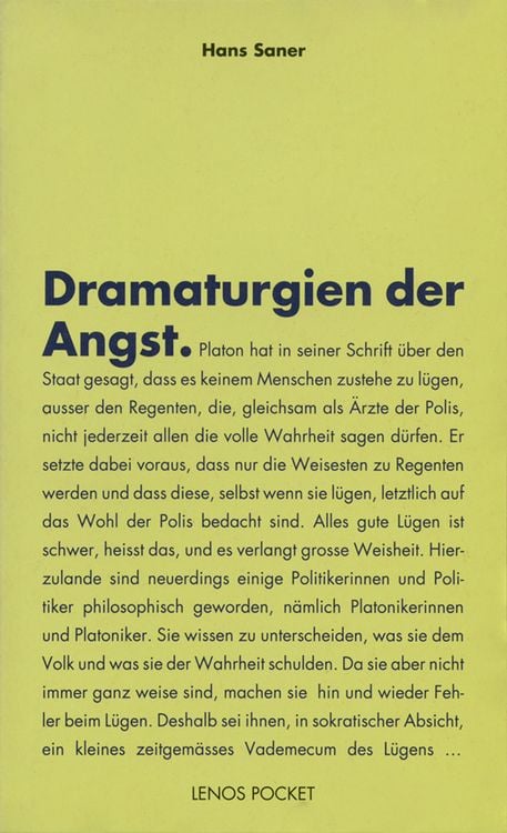 Produktbild: Dramaturgien der Angst