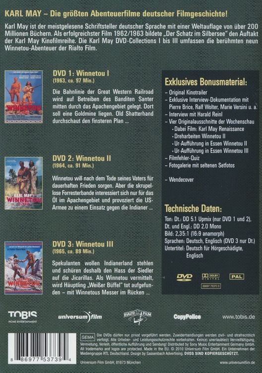 Produktbild: Karl May - Collection 3 [3 DVDs]