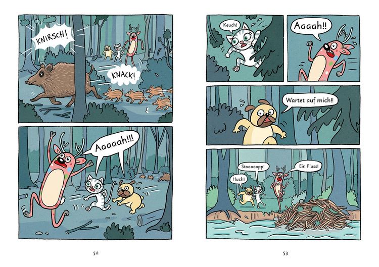 Produktbild: Mein Abenteuercomic - Mops und K&auml;tt entdecken den Wald
