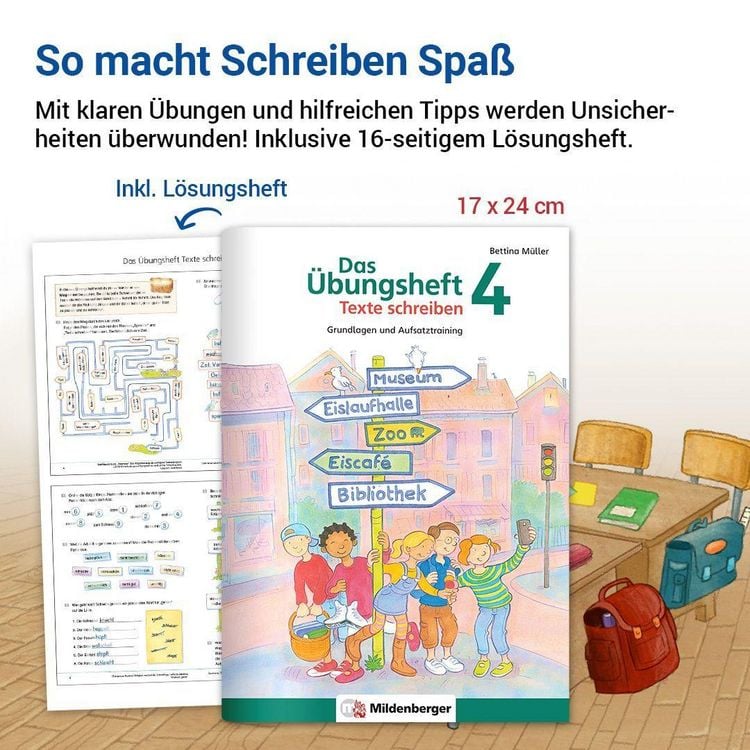 Produktbild: Das &Uuml;bungsheft Texte schreiben 4