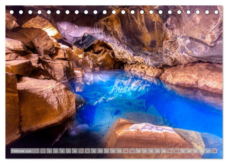 Produktbild: Im Bann des Nordens - Island (Tischkalender 2026 DIN A5 quer), CALVENDO Monatskalender