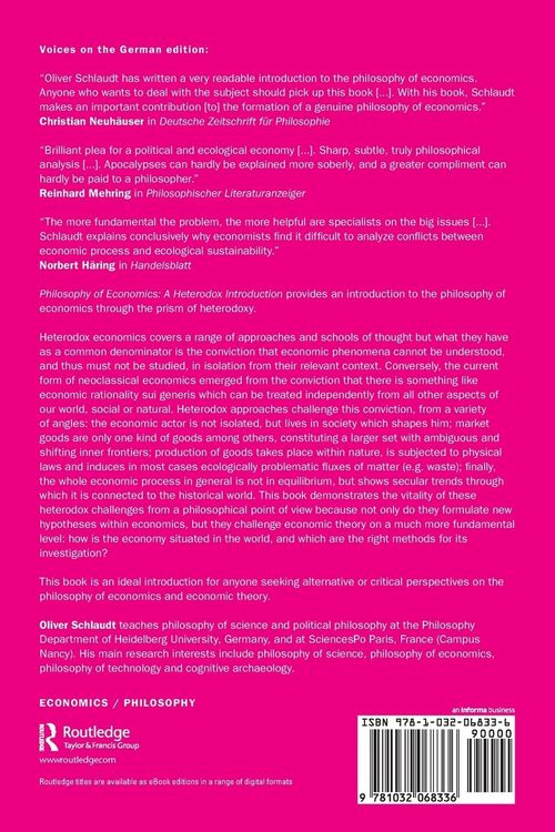 Produktbild: Philosophy of Economics