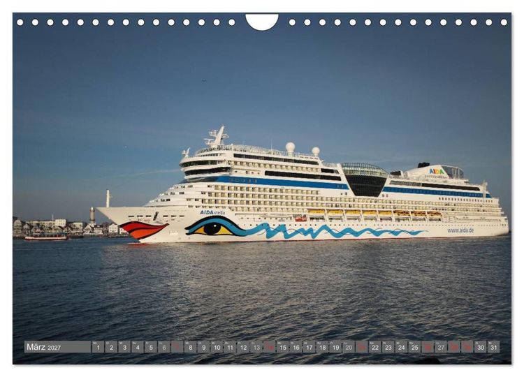 Produktbild: Kreuzfahrt Warnem&uuml;nde (Wandkalender 2027 DIN A4 quer), CALVENDO Monatskalender