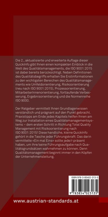 Produktbild: Das 1x1 des Qualit&auml;tsmanagements