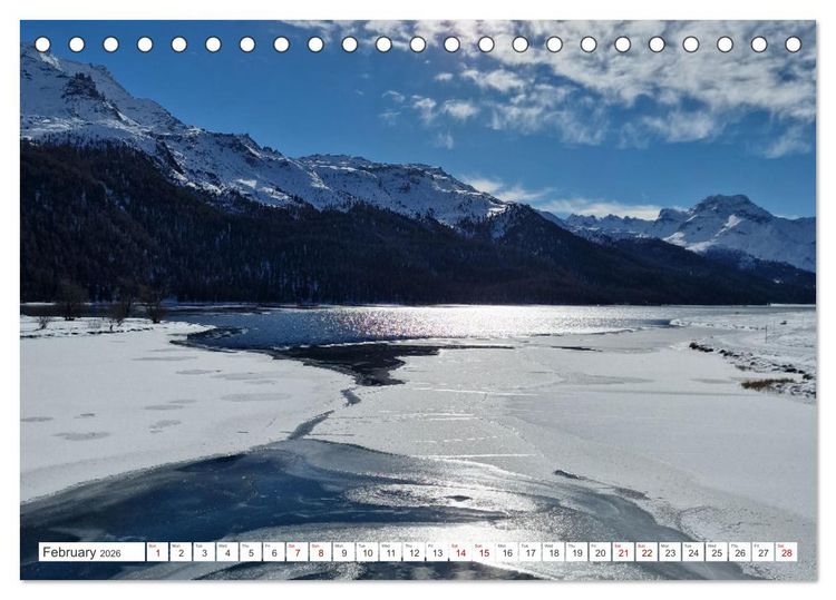 Produktbild: Engadine 2026 - Nature and landscapes (Desk Calendar 2026 DIN A5 landscape), CALVENDO 12 Month DeskCalendar