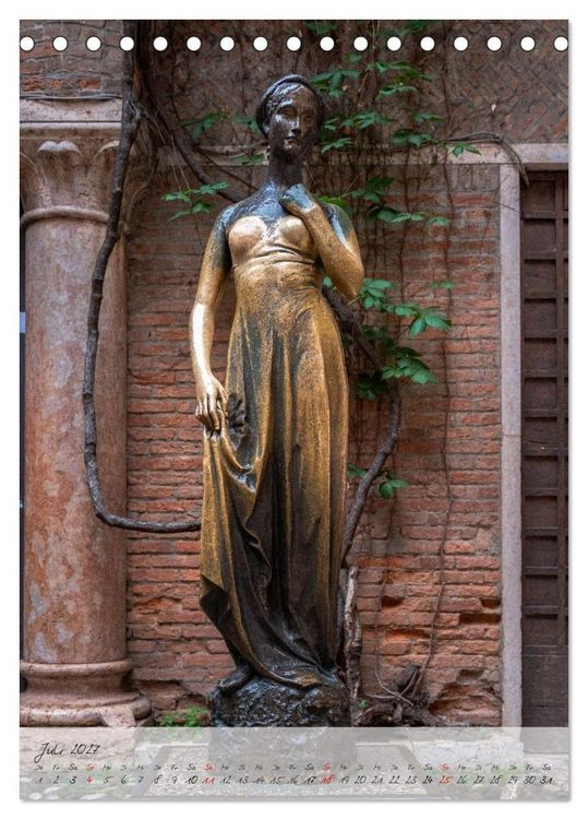 Produktbild: Julia in Verona - Giulietta a Verona (Tischkalender 2027 DIN A5 hoch), CALVENDO Monatskalender