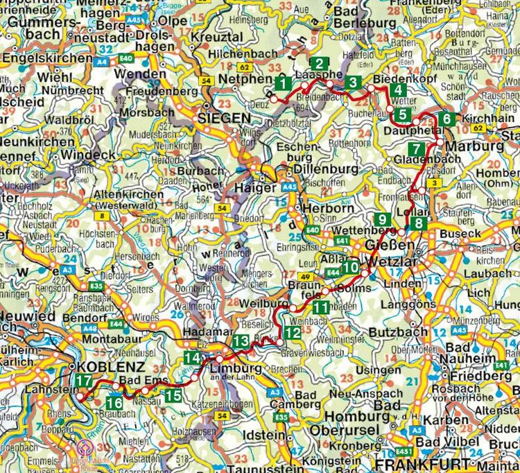 Produktbild: ROTHER Wanderf&uuml;hrer Lahnwanderweg