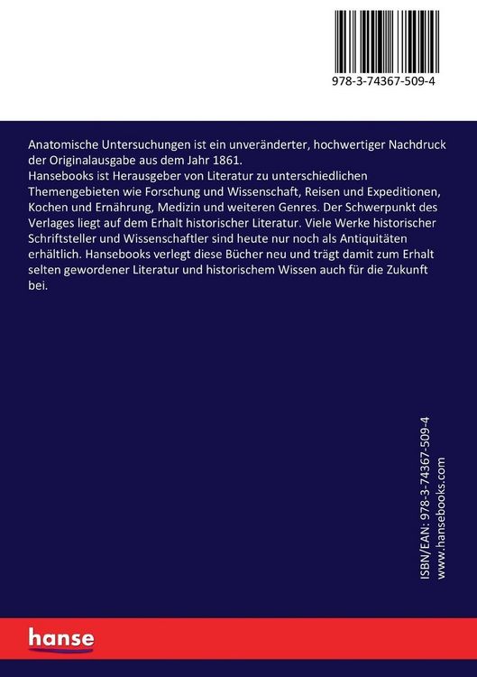 Produktbild: Anatomische Untersuchungen