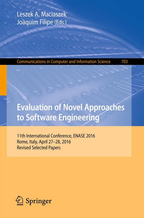 Produktbild: Evaluation of Novel Approaches to Software Engineering