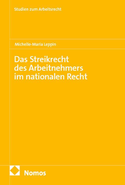 Produktbild: Das Streikrecht des Arbeitnehmers im nationalen Recht