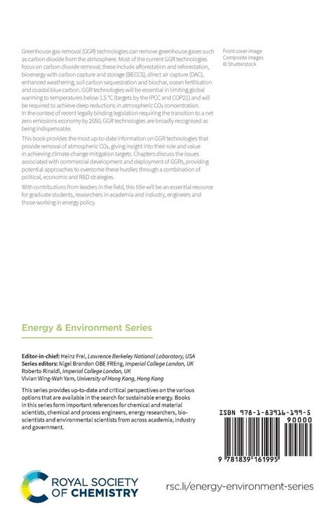 Produktbild: Greenhouse Gas Removal Technologies