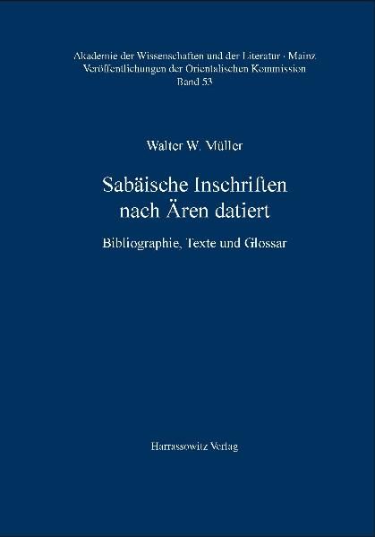 Produktbild: Sab&auml;ische Inschriften nach &Auml;ren datiert