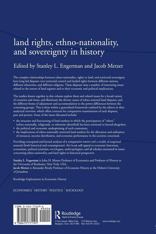 Produktbild: Land Rights, Ethno-nationality and Sovereignty in History