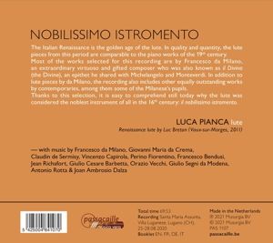 Produktbild: Nobilissimo Istromento-Lautenmusik der Renaissance