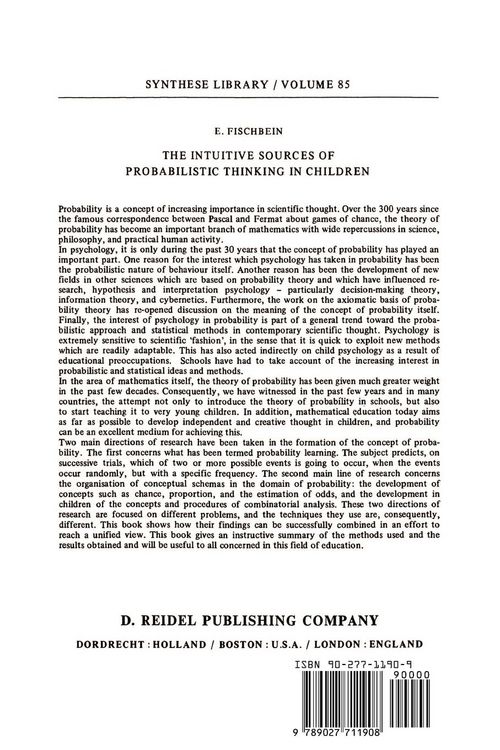 Produktbild: The Intuitive Sources of Probabilistic Thinking in Children