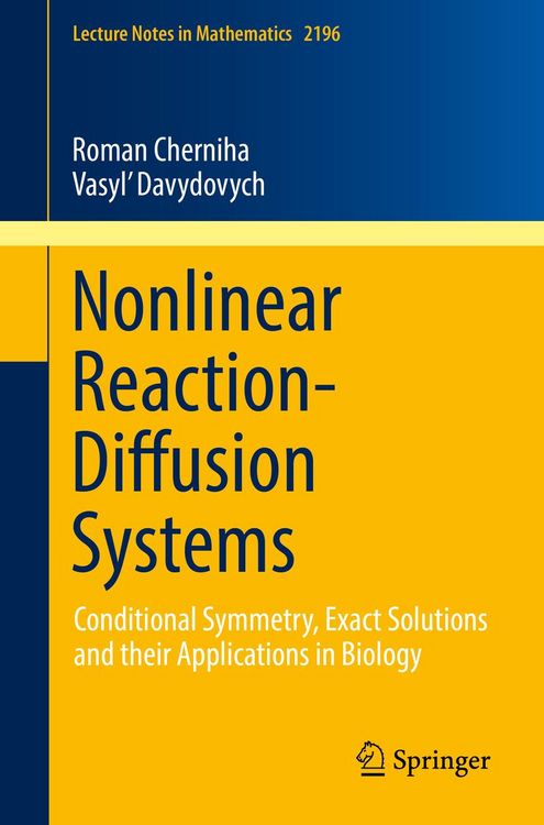 Produktbild: Nonlinear Reaction-Diffusion Systems