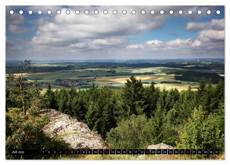 Produktbild: Impressionen aus Franken (Tischkalender 2026 DIN A5 quer), CALVENDO Monatskalender