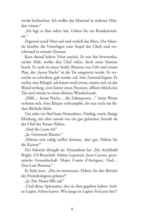 Produktbild: Ars&egrave;ne Lupin und die Z&auml;hne des Tigers. Detektivroman. Maurice Leblanc