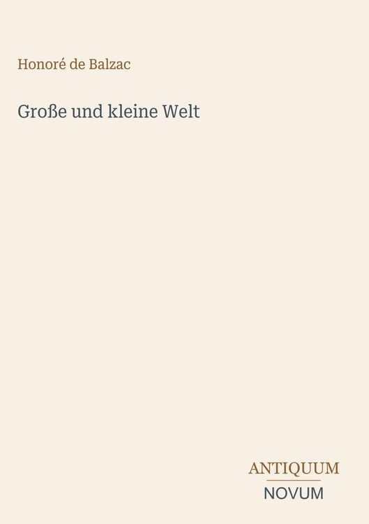 Produktbild: Gro&szlig;e und kleine Welt