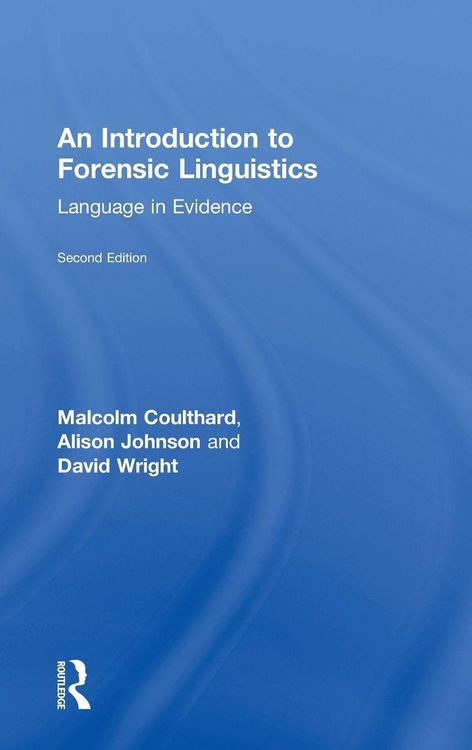 Produktbild: An Introduction to Forensic Linguistics