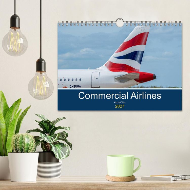 Produktbild: Commercial Airlines (Wall Calendar 2027 DIN A4 landscape), CALVENDO 12 Month Wall Calendar