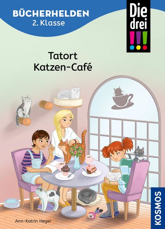 Produktbild: Die drei !!!, B&uuml;cherhelden 2. Klasse, Tatort Katzen-Caf&eacute; (drei Ausrufezeichen)