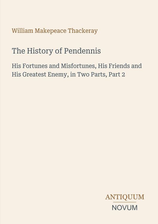 Produktbild: The History of Pendennis