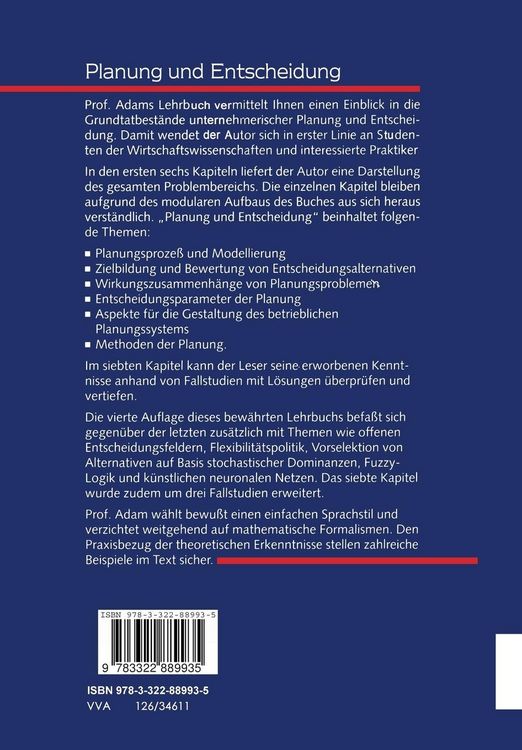 Produktbild: Planung und Entscheidung