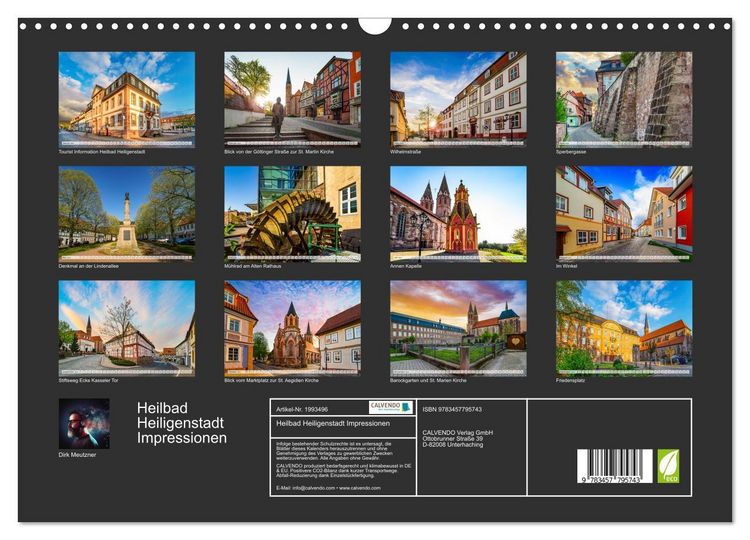 Produktbild: Heilbad Heiligenstadt Impressionen (Wandkalender 2026 DIN A3 quer), CALVENDO Monatskalender