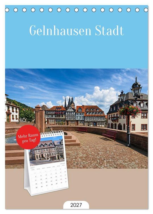 Produktbild: Tischplaner 2027 - Gelnhausen Stadt (A5 Tischkalender zum Aufstellen) CALVENDO