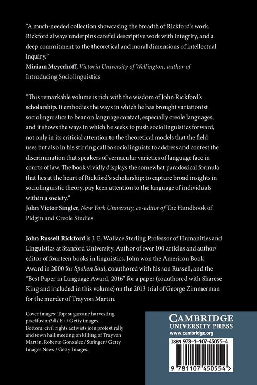 Produktbild: Variation, Versatility and Change in Sociolinguistics and Creole Studies