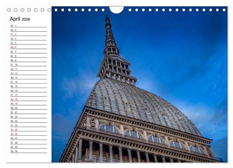Produktbild: Piemont und Turin (Wandkalender 2026 DIN A4 quer), CALVENDO Monatskalender