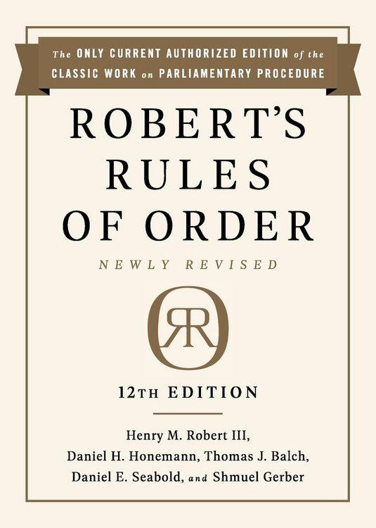 Produktbild: Robert's Rules of Order Newly Revised, 12th Edition
