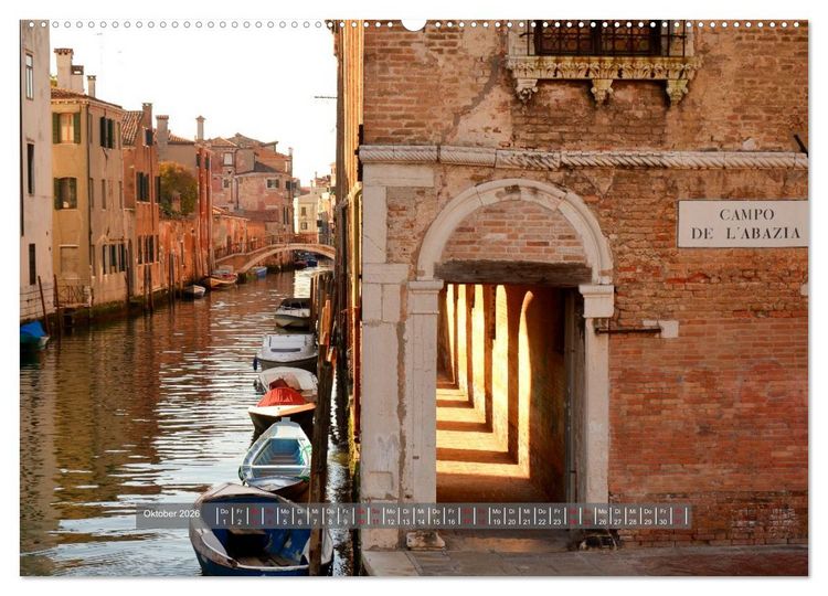 Produktbild: Sehnsuchtsort Venedig 2026 (hochwertiger Premium Wandkalender 2026 DIN A2 quer), Kunstdruck in Hochglanz