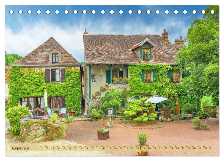 Produktbild: Bonjour Gascogne (Tischkalender 2027 DIN A5 quer), CALVENDO Monatskalender