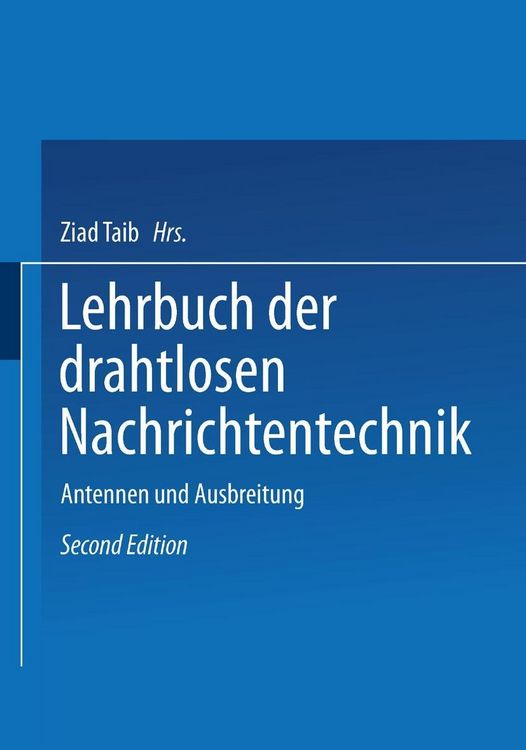 Produktbild: Lehrbuch der Drahtlosen Nachrichtentechnik