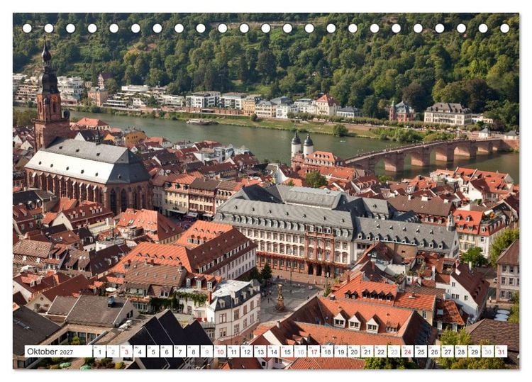 Produktbild: Baden-W&uuml;rttemberg - Heidelberg (Tischkalender 2027 DIN A5 quer), CALVENDO Monatskalender