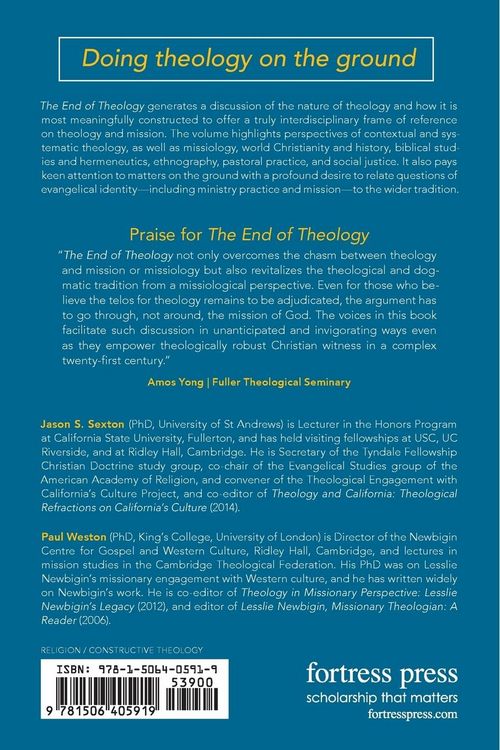 Produktbild: The End of Theology