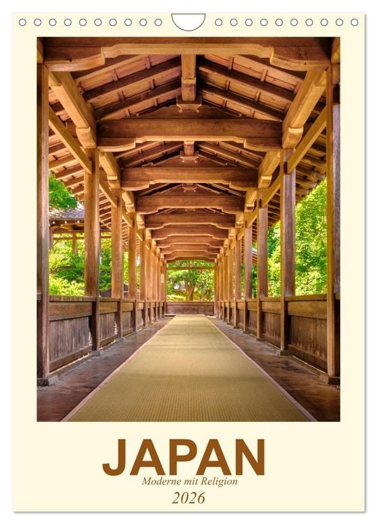 Produktbild: Japan - Moderne mit Religion (Wandkalender 2026 DIN A4 hoch), CALVENDO Monatskalender
