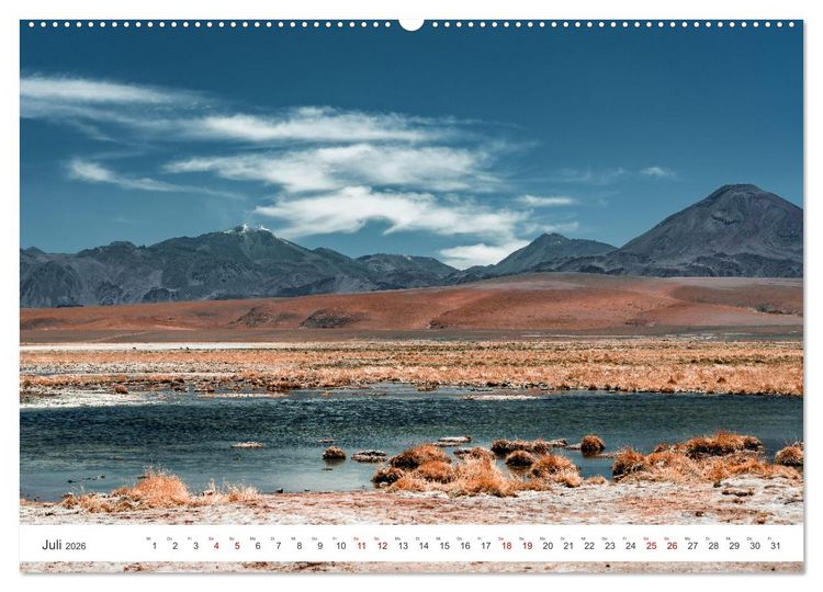 Produktbild: Chile - Die stille Kraft der Atacama (hochwertiger Premium Wandkalender 2026 DIN A2 quer), Kunstdruck in Hochglanz