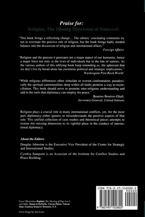 Produktbild: Religion, the Missing Dimension of Statecraft