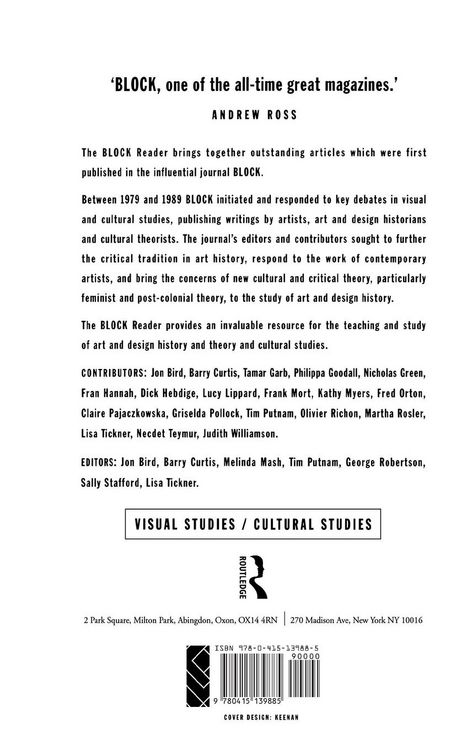 Produktbild: The Block Reader in Visual Culture