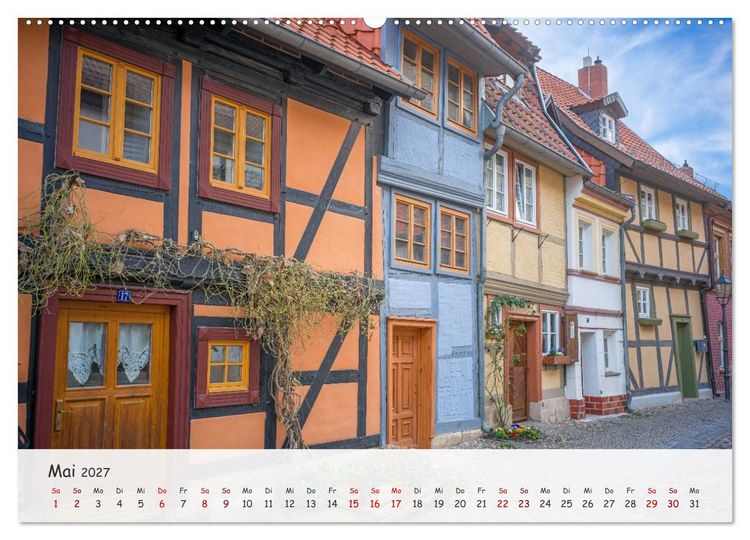 Produktbild: Quedlinburg - Die historische Altstadt (Wandkalender 2027 DIN A2 quer), CALVENDO Monatskalender