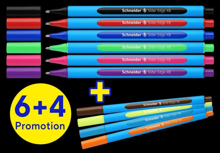 Produktbild: Schneider Kugelschreiber Slider Edge XB, 10er Etui